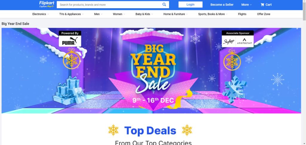Flipkart Big Year End Sale